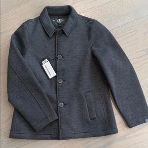 Hydrogen Kids Charcoal Pea Coat